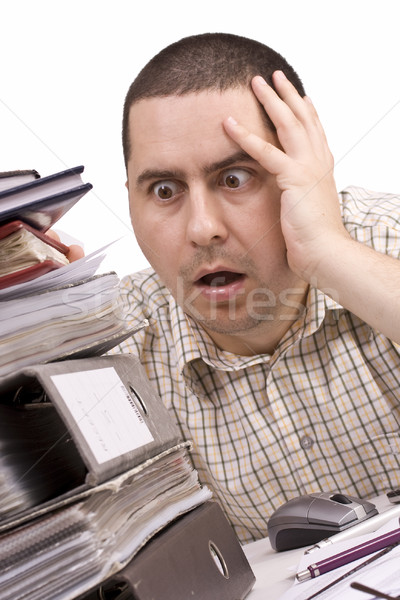 Stock photo: man in a office 