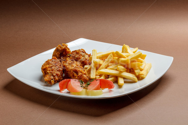 Breaded chicken wings Stock photo © grafvision
