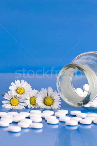 Homeopathische fles plant container organisch Stockfoto © grafvision