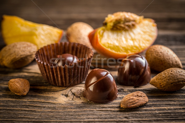 Stock photo: Chocolate bonbon 
