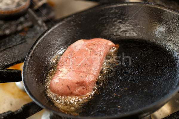 Goose breast frying Stock photo © grafvision