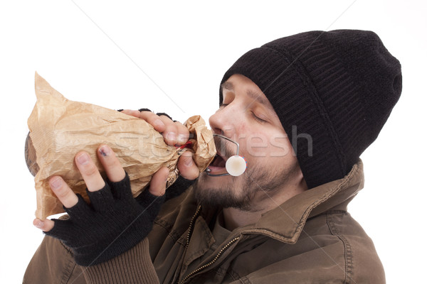 Homeless man Stock photo © grafvision