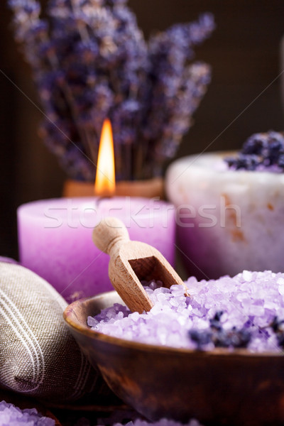 Lavender bath salt Stock photo © grafvision