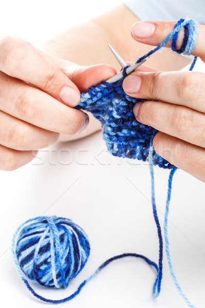 Hands knitting  Stock photo © grafvision