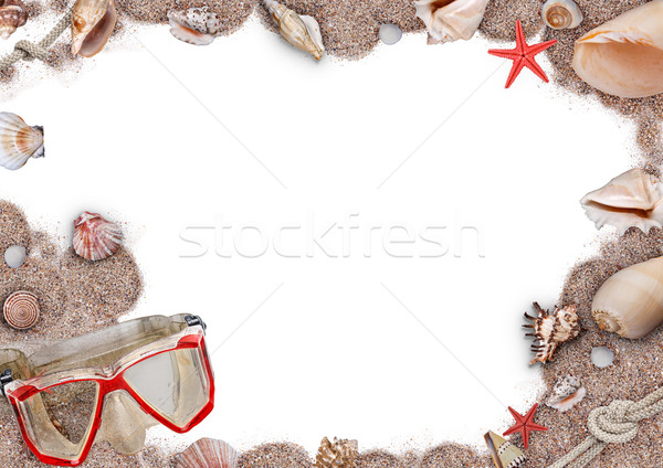 Sand, shells and seastar Stock photo © grafvision