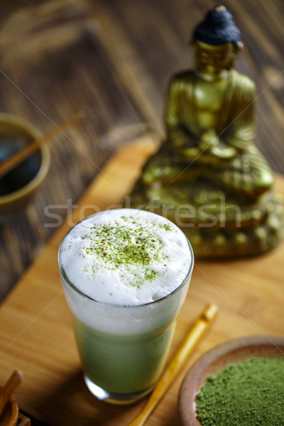 Stock photo: Matcha green tea