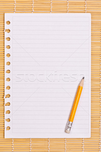 Note paper and pencil  Stock photo © grafvision