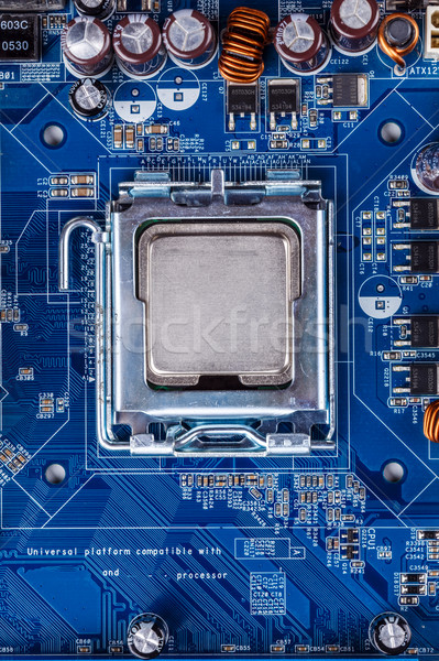 Eletrônico placa de circuito processador ciência cartão Foto stock © grafvision