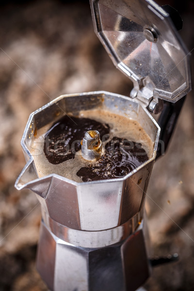 Italian traditional coffee maker Stock photo © grafvision