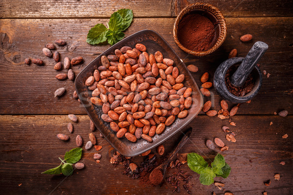 Organic cocoa powder Stock photo © grafvision