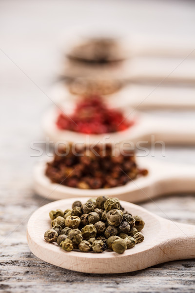 Green peppercorns Stock photo © grafvision