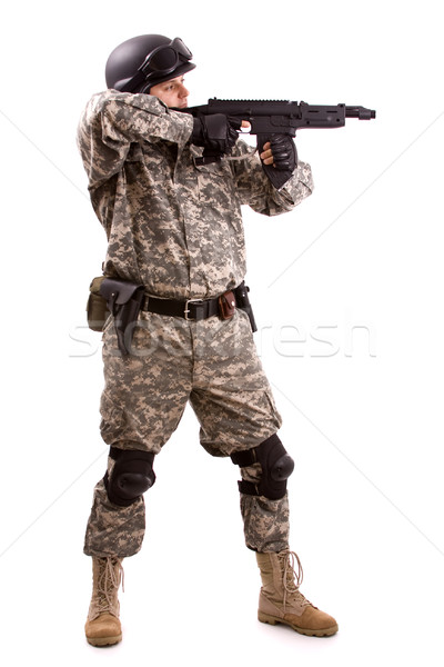 Speciaal krachten militaire soldaat Stockfoto © grafvision