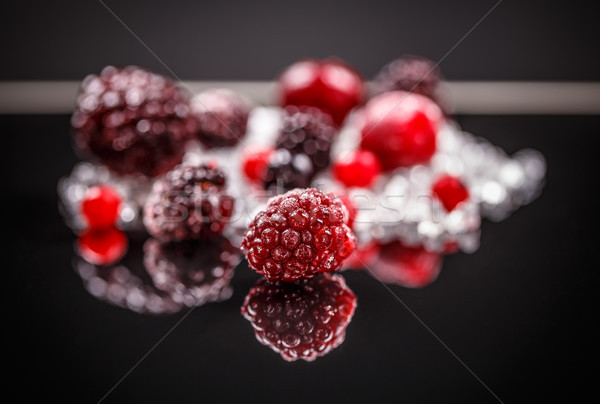 Frozen mixed fruits Stock photo © grafvision