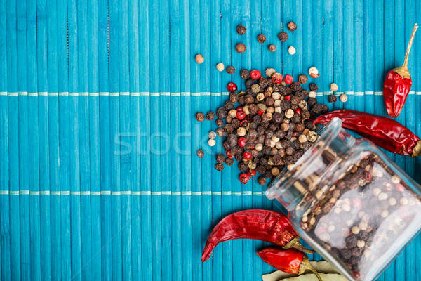 Mixed peppercorns Stock photo © grafvision