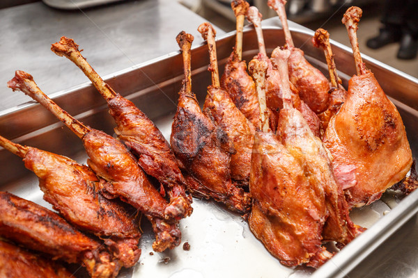 Stock photo: Roasted duck legs