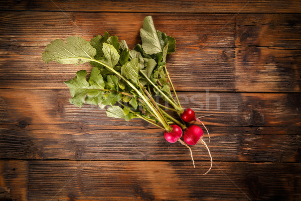 [[stock_photo]]: Fraîches · radis · laisse · alimentaire