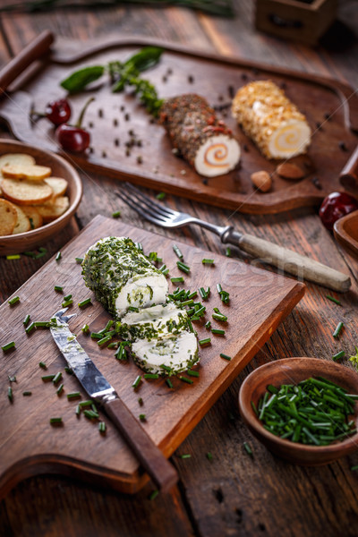 Stock photo: Delicious soft cheese