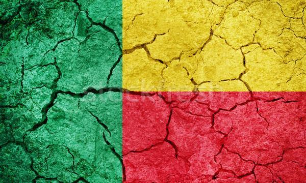 Zdjęcia stock: Republika · Benin · banderą · wyschnięcia · ziemi · ziemi