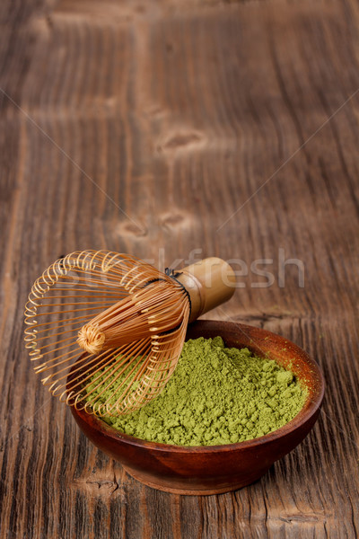 Powdered green matcha tea Stock photo © grafvision