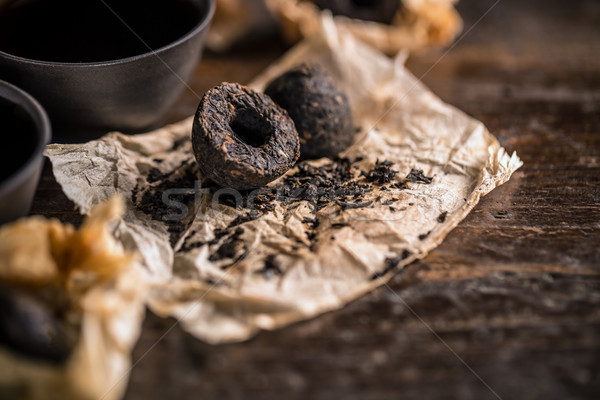 Pu erh tea leaves Stock photo © grafvision