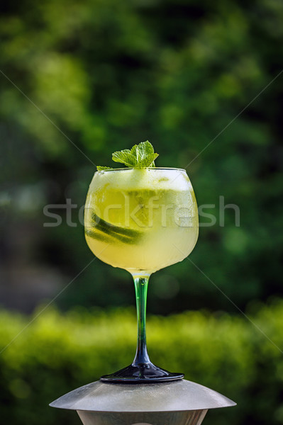 Fresco verão frio limonada cal de Foto stock © grafvision