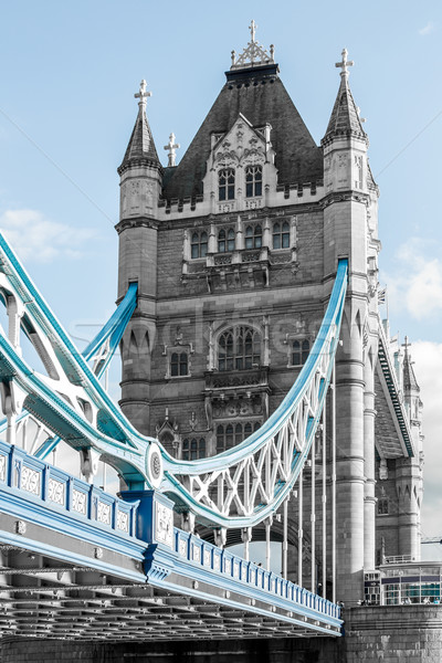 Tower Bridge London Wasser Stadt Landschaft Brücke Stock foto © grafvision