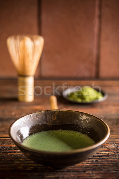 Matcha tea in bowl  Stock photo © grafvision