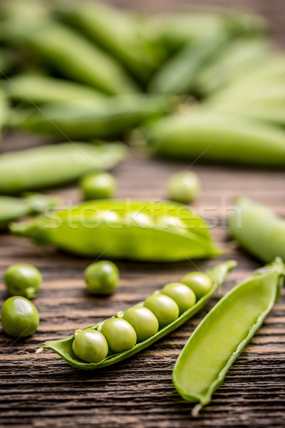 Pods of green peas Stock photo © grafvision