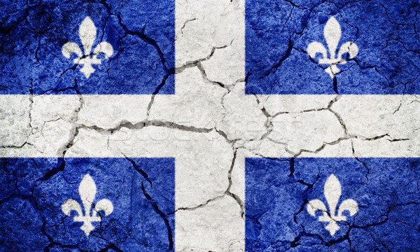 Quebec Kanada banderą wyschnięcia ziemi ziemi Zdjęcia stock © grafvision