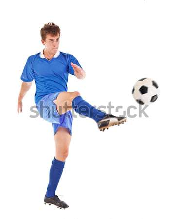 Handball joueur Homme utilisé balle Photo stock © grafvision