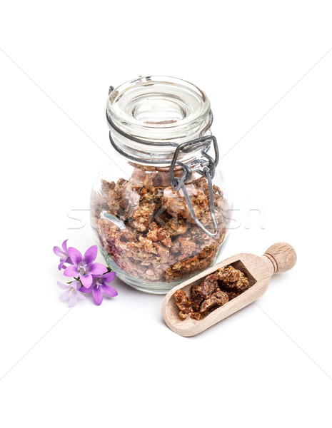 Propoli vetro jar bianco fiore medicina Foto d'archivio © grafvision