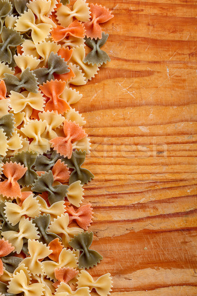 Uncooked italian pasta Stock photo © grafvision