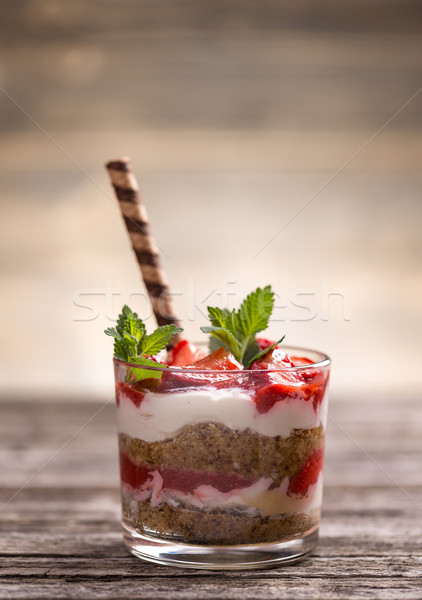 Strawberry parfait  Stock photo © grafvision