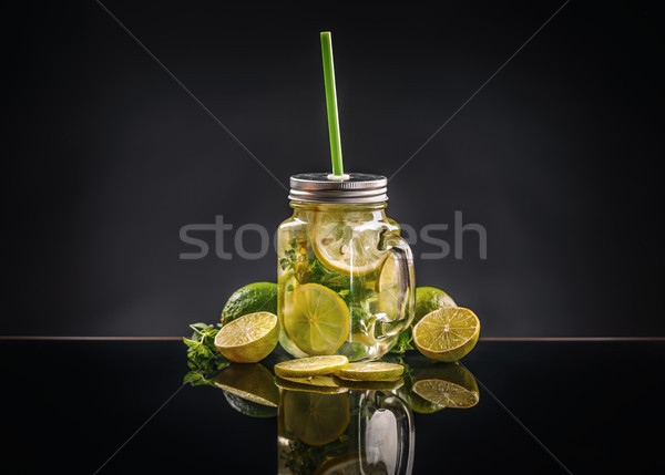 Zdjęcia stock: Lemoniada · świeże · cytryny · owoców · szkła