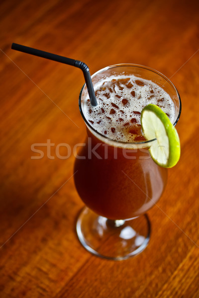 Kávé szeszes ital alkohol koktél üveg bár Stock fotó © grafvision