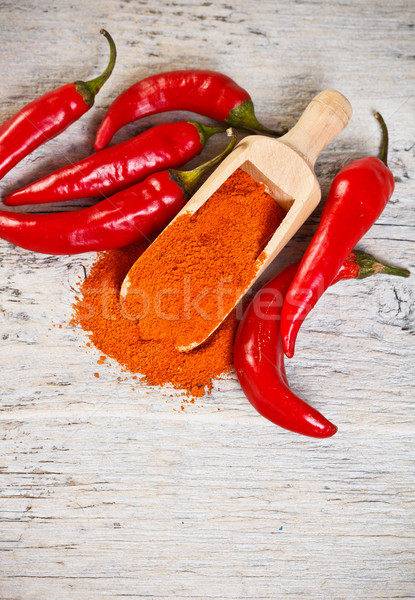 Milled red chili pepper Stock photo © grafvision