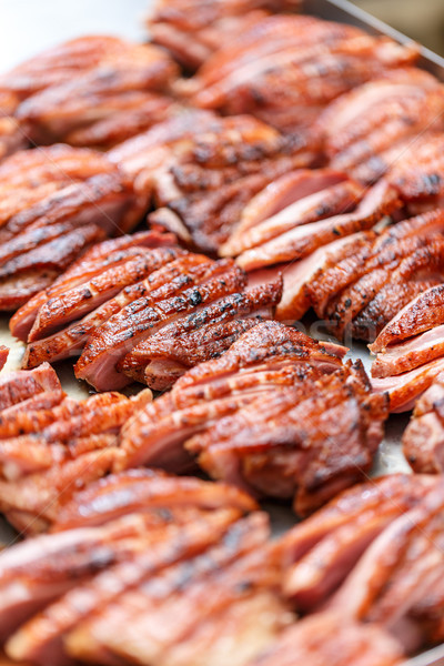 Roasted goose breast Stock photo © grafvision