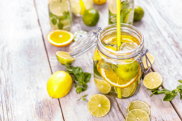 Water with lemon Stock photo © grafvision