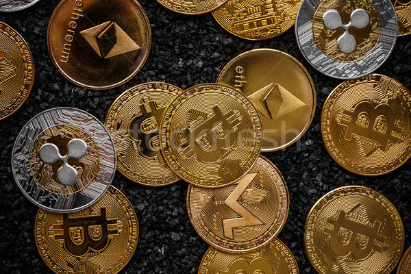 Set of cryptocurrencies Stock photo © grafvision