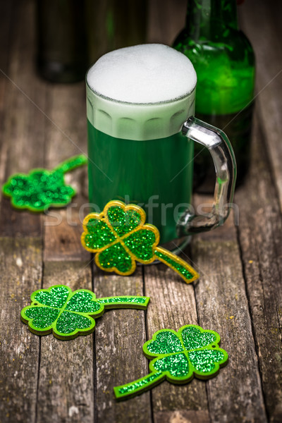 Irish grünen Bier traditionellen Alkohol St Patricks Day Stock foto © grafvision