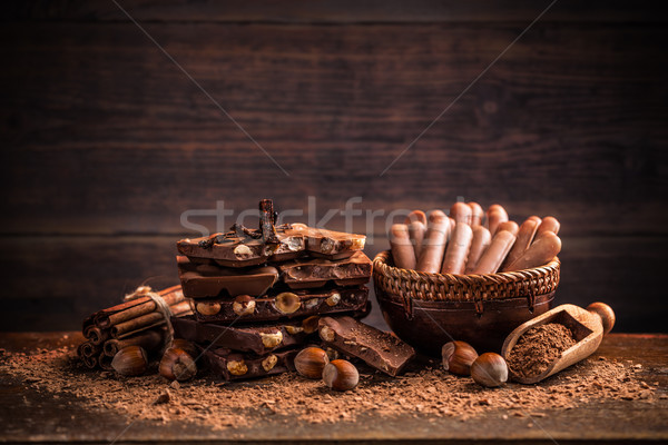 Different kinds of chocolates  Stock photo © grafvision