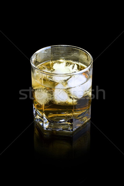виски стекла фон льда пить Сток-фото © grafvision