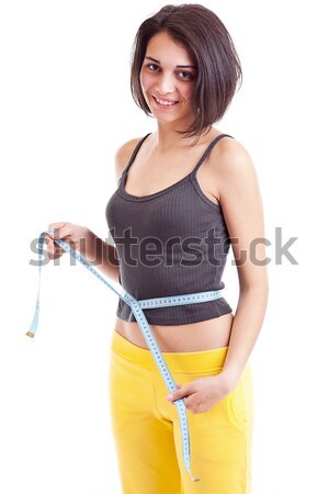 Woman measuring Stock photo © grafvision