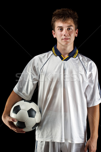 Jogador de futebol bola cinza futebol futebol Foto stock © grafvision