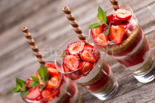 Granola parfait Stock photo © grafvision
