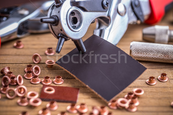 Leather crafting DIY tools  Stock photo © grafvision