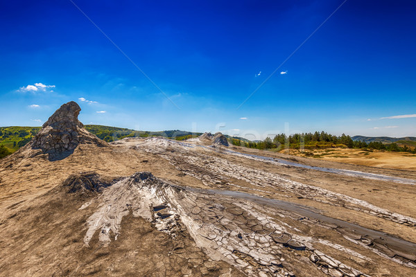 アクティブ 泥だらけの 雲 自然 地球 山 ストックフォト © grafvision