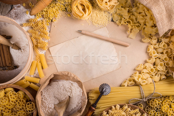 Pasta menu Stock photo © grafvision