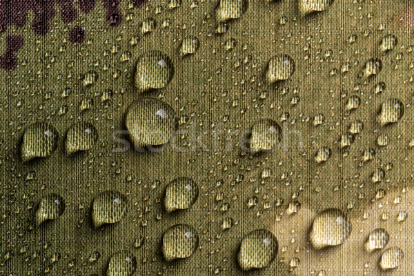 Tarnung wasserdicht Textil Regen Tropfen Wasser Stock foto © grafvision