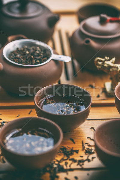 Çin çay seramik pot Stok fotoğraf © grafvision